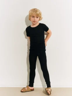 Leggings i merinould/silke til børn