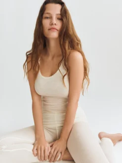 Leggings i merinould/silke til kvinder