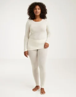 Leggings i merinould/silke til kvinder