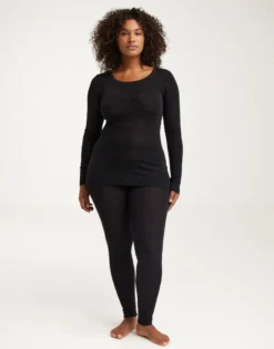 Leggings i merinould/silke til kvinder