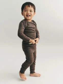 Leggings i merinould til baby
