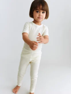 Leggings i merinould til baby