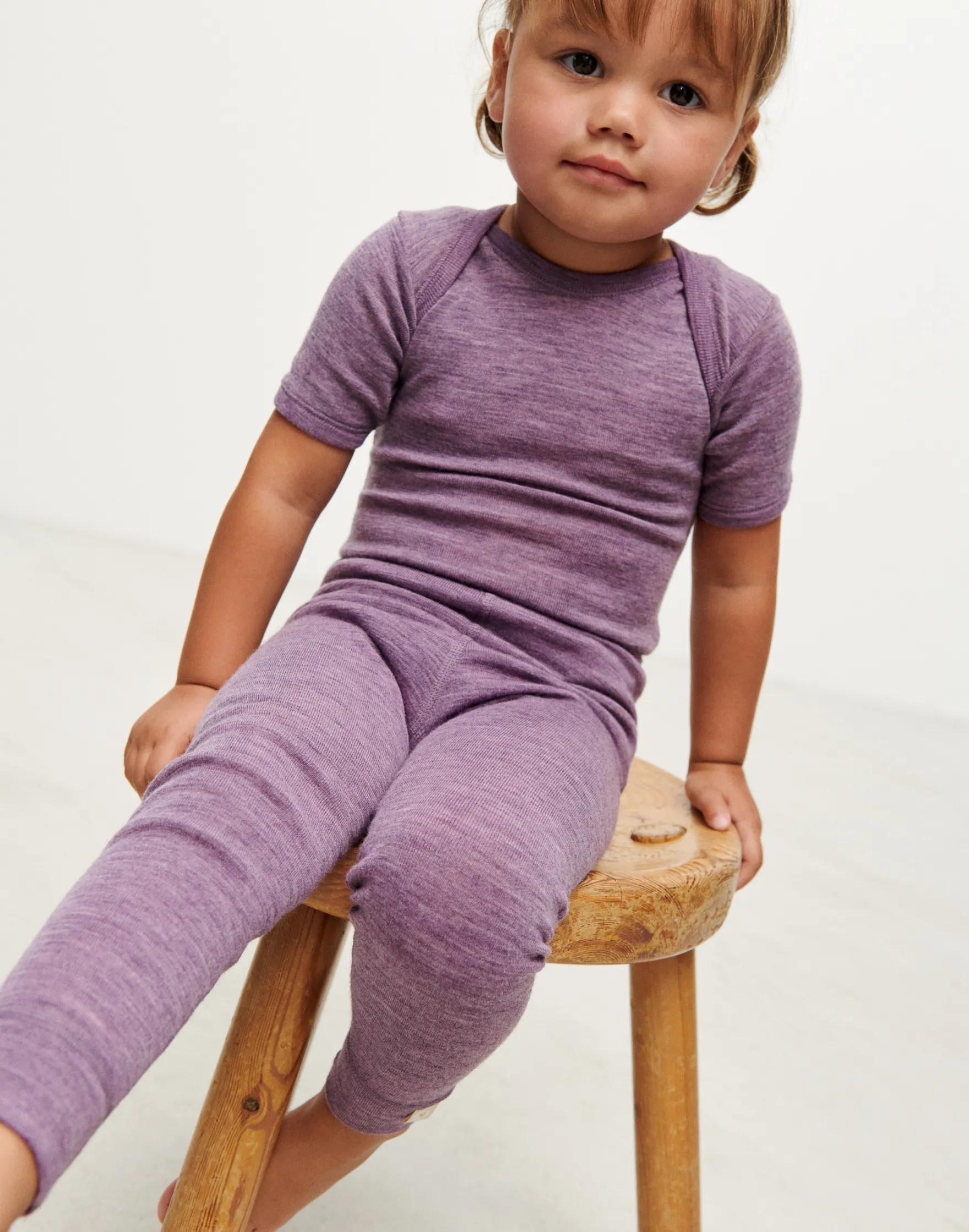 Leggings i merinould til baby
