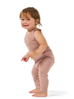 Leggings i merinould til baby