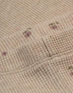 Leggings i vaffelstrikket bomuld til børn