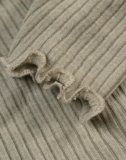 Leggings med bølgekanter i merinould til baby