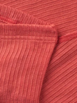 Leggings med bølgekanter i merinould til baby