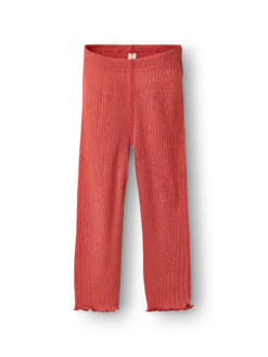 Leggings med bølgekanter i merinould til baby