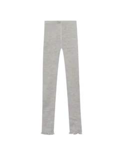 Leggings med bølgekant i merinould til børn