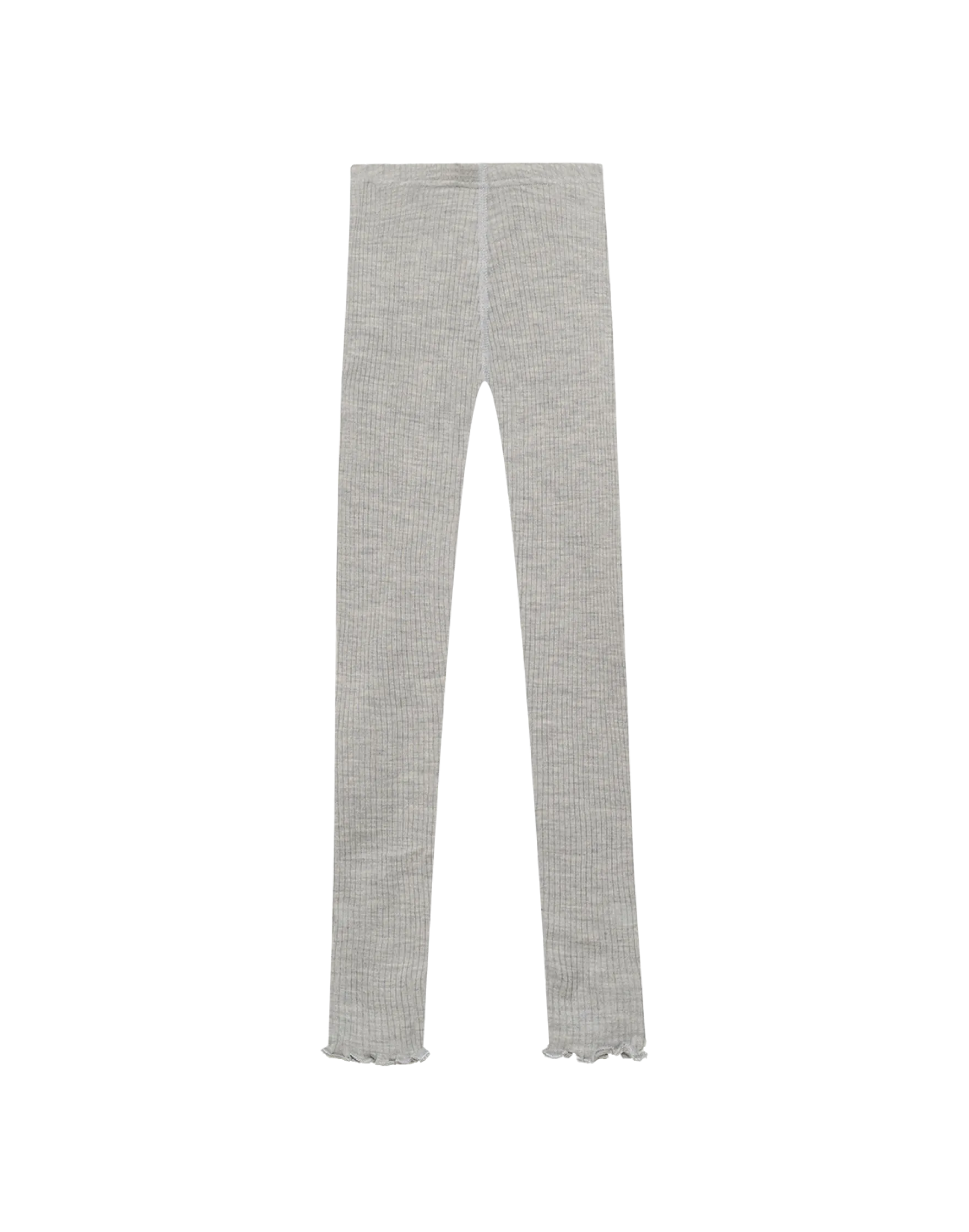 Leggings med bølgekant i merinould til børn