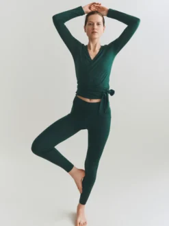Leggings med høj talje i merinould til kvinder