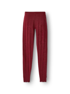 Leggings med hulmønster i merinould til børn