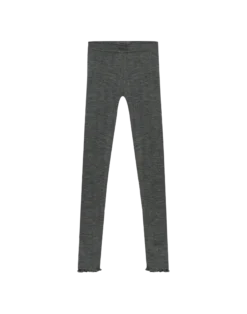 Leggings med hulmønster i merinould til børn
