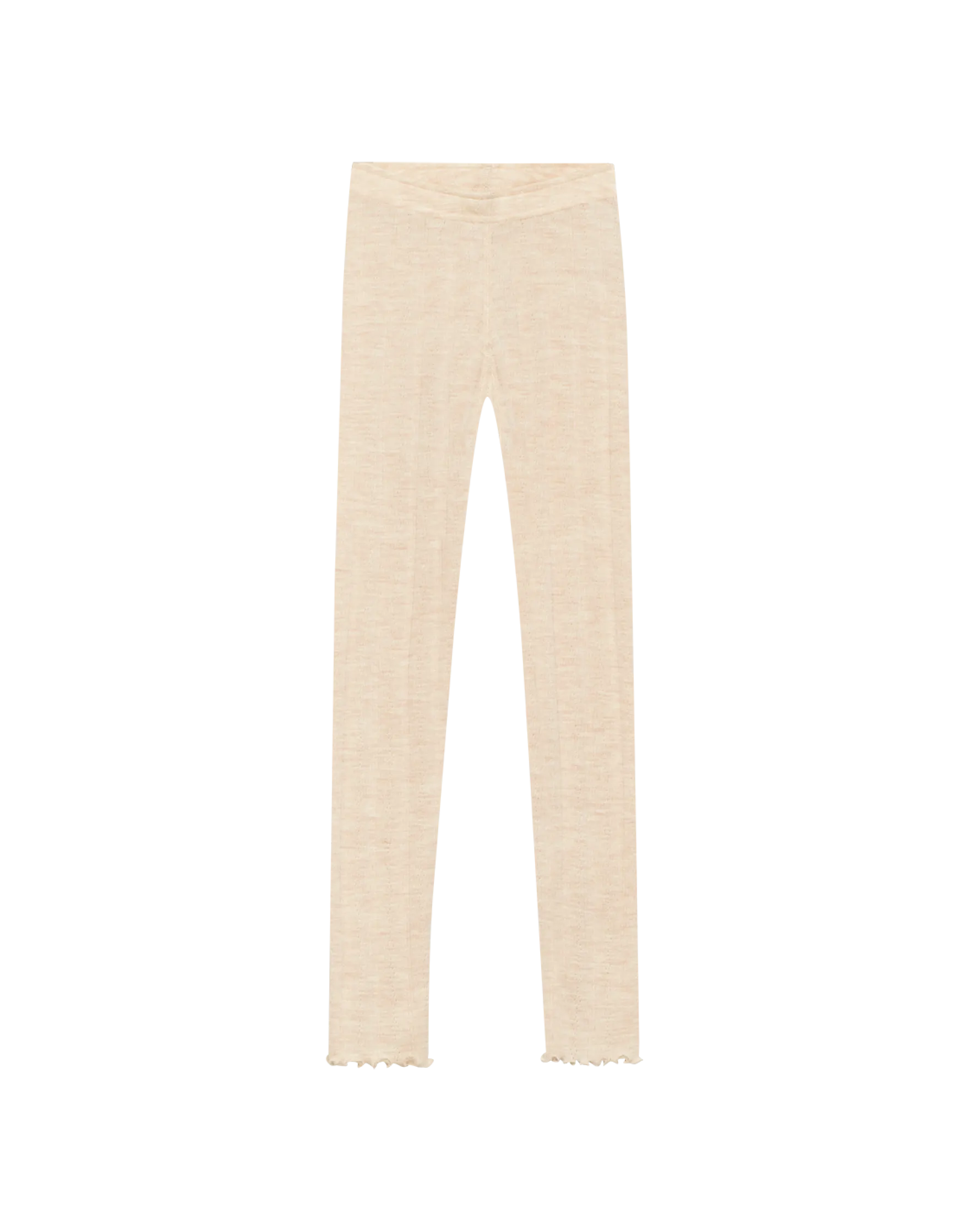 Leggings med hulmønster i merinould til børn
