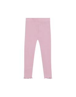 Leggings med hulmønster i merinould/silke til baby