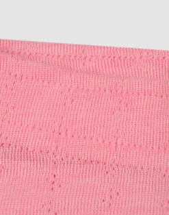 Leggings med hulmønster i merinould/silke til børn