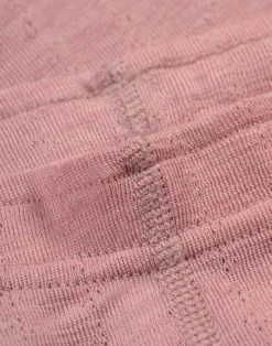 Leggings med hulmønster i merinould/silke til børn