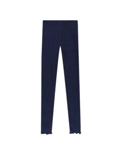 Leggings med hulmønster i merinould/silke til børn