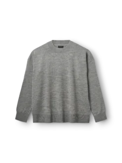 Løstsiddende crew neck i merinould til kvinder