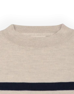Løstsiddende crew neck i merinould til kvinder