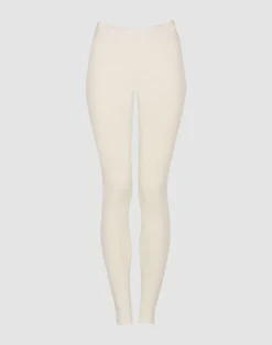 Merinouldleggings med bred elastikkant til damer