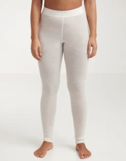 Merinouldleggings med bred elastikkant til damer