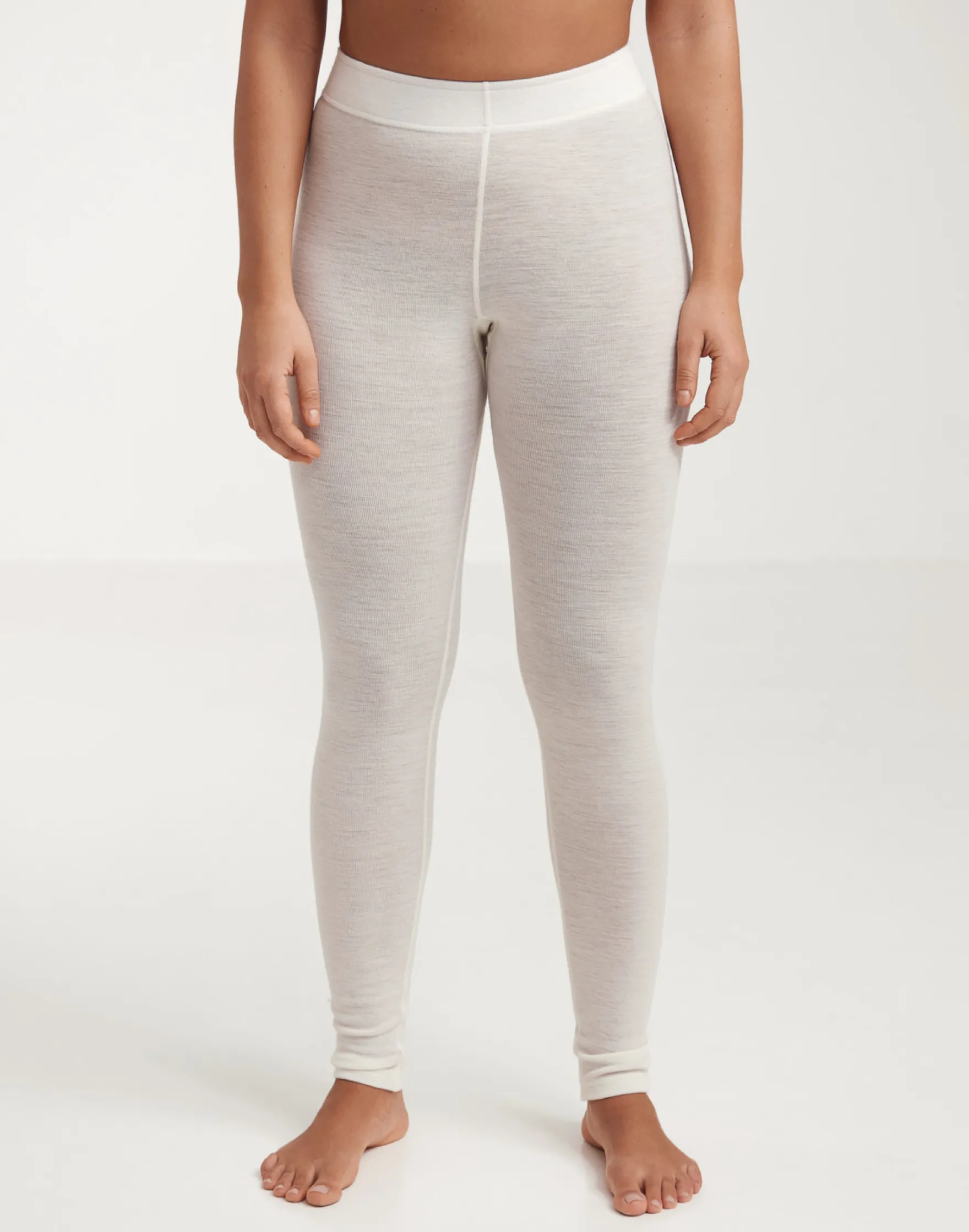 Merinouldleggings med bred elastikkant til damer