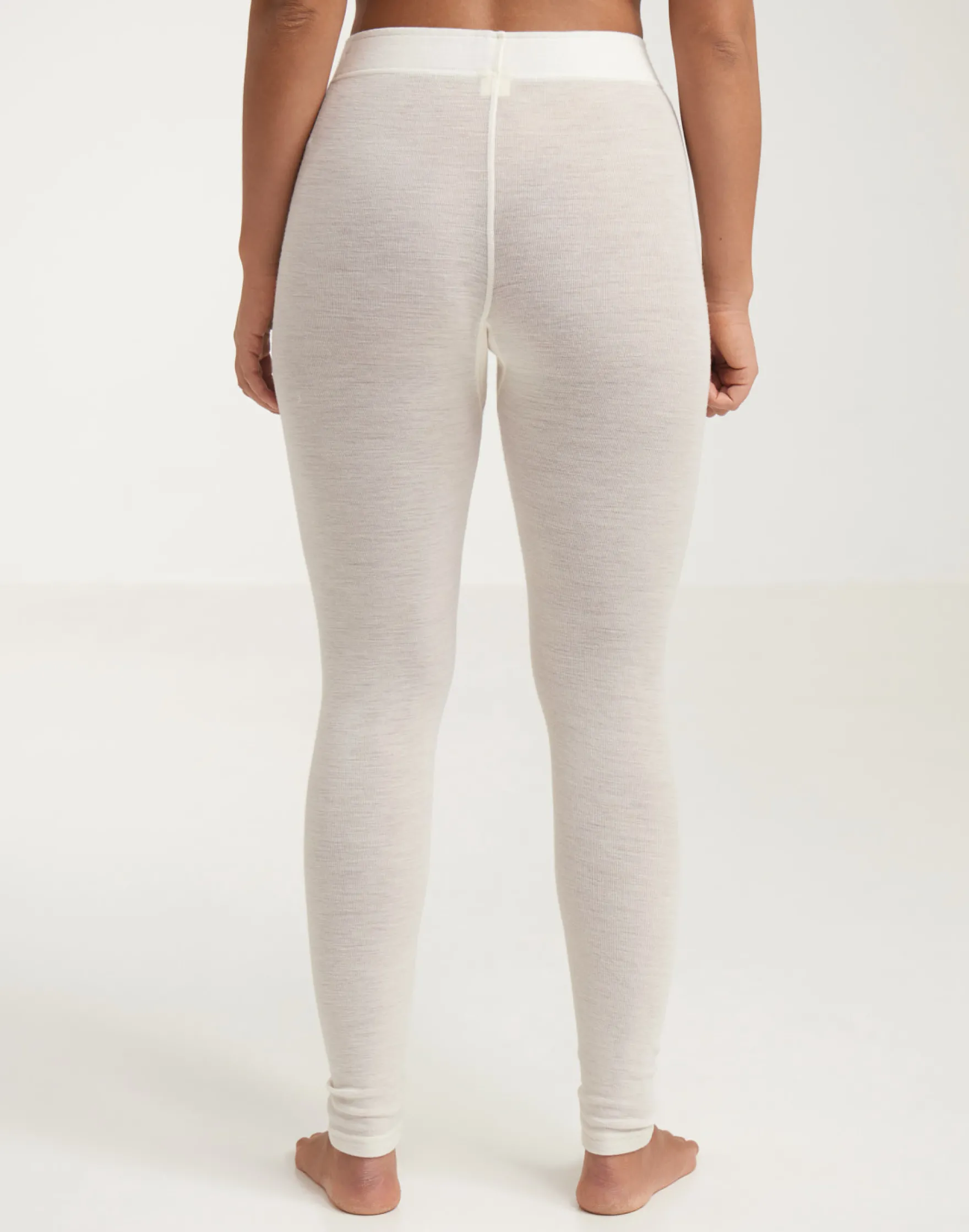 Merinouldleggings med bred elastikkant til damer
