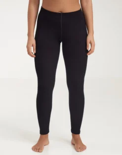 Merinouldleggings med bred elastikkant til damer
