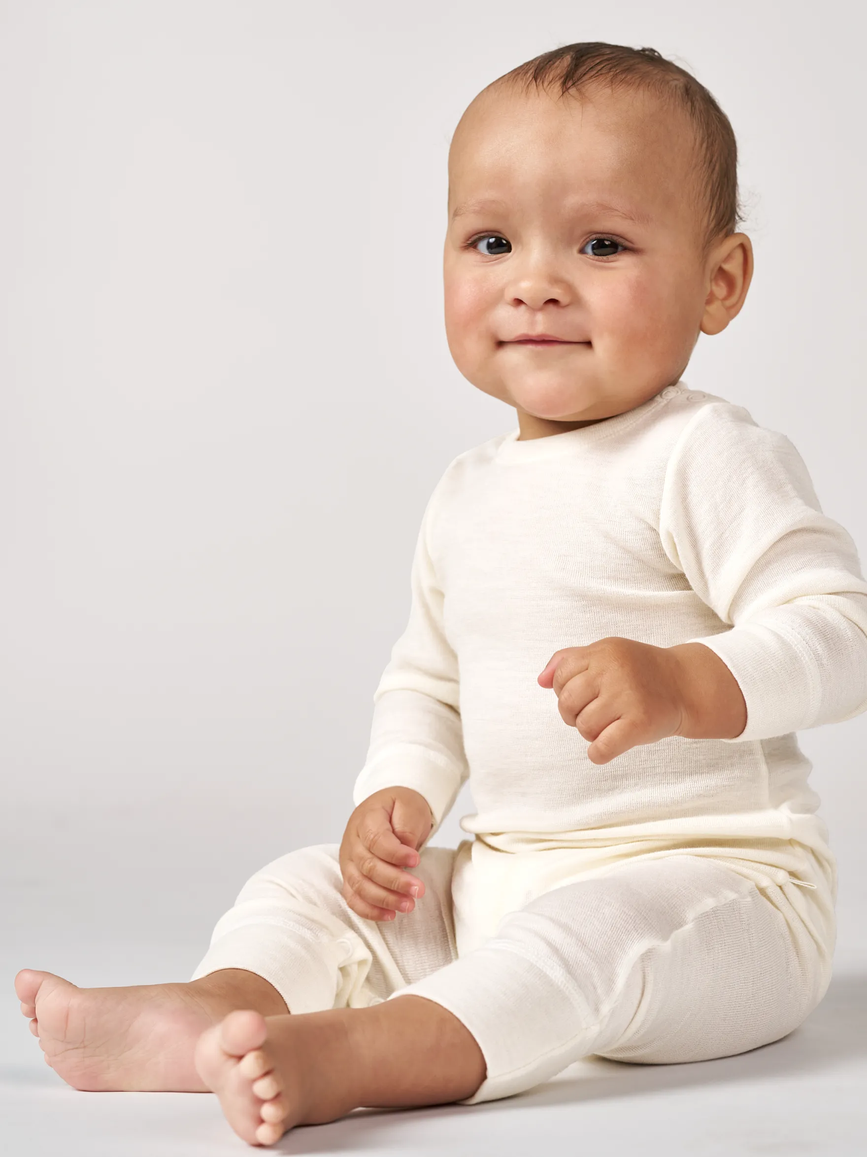 Merinould/silke heldragt til baby