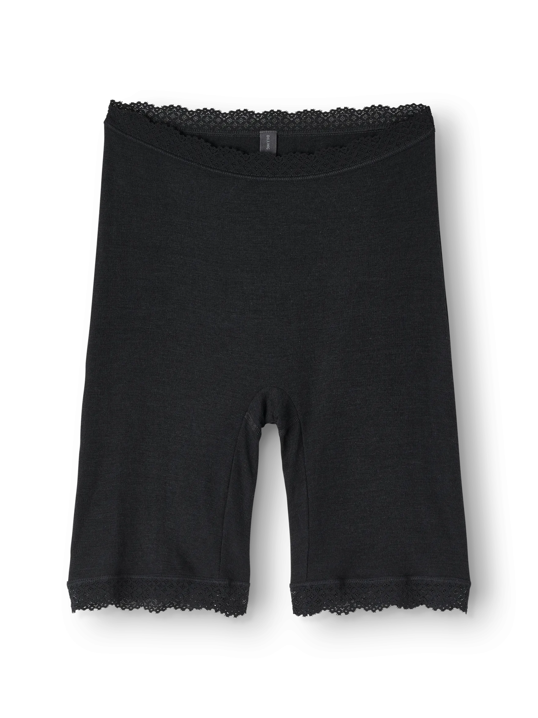 Merinould/silke shorts med blondekant til kvinder