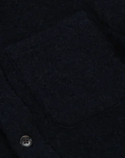 Overshirt i uld/bomuld til børn