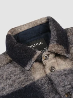 Overshirt i uld/bomuld til børn