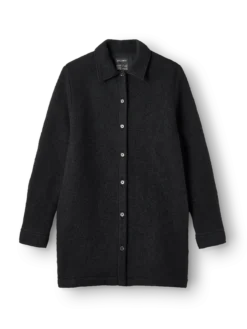 Overshirt i uld/bomuld til kvinder