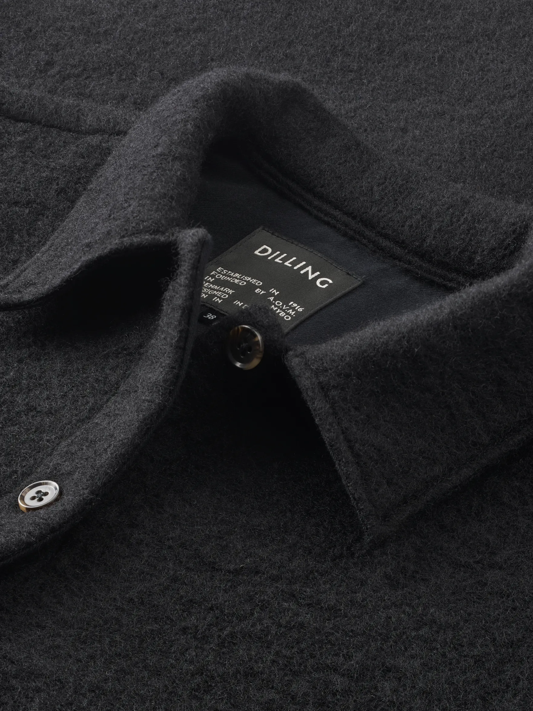 Overshirt i uld/bomuld til kvinder