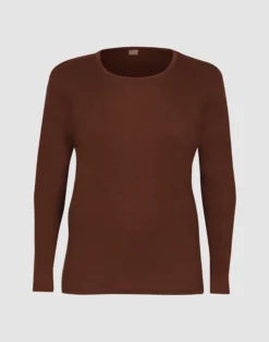 Plus size bluse i merinould til kvinder