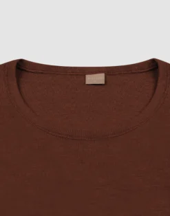 Plus size bluse i merinould til kvinder