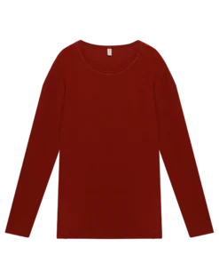 Plus size bluse i merinould til kvinder