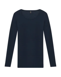 Plus size bluse i merinould til kvinder
