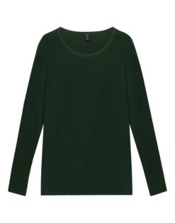 Plus size bluse i merinould til kvinder