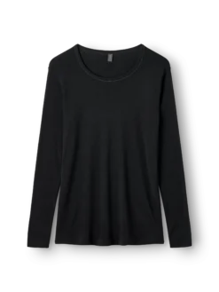 Plus size bluse i merinould til kvinder