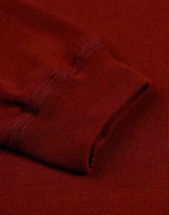 Plus size bluse med høj hals i merinould til kvinder