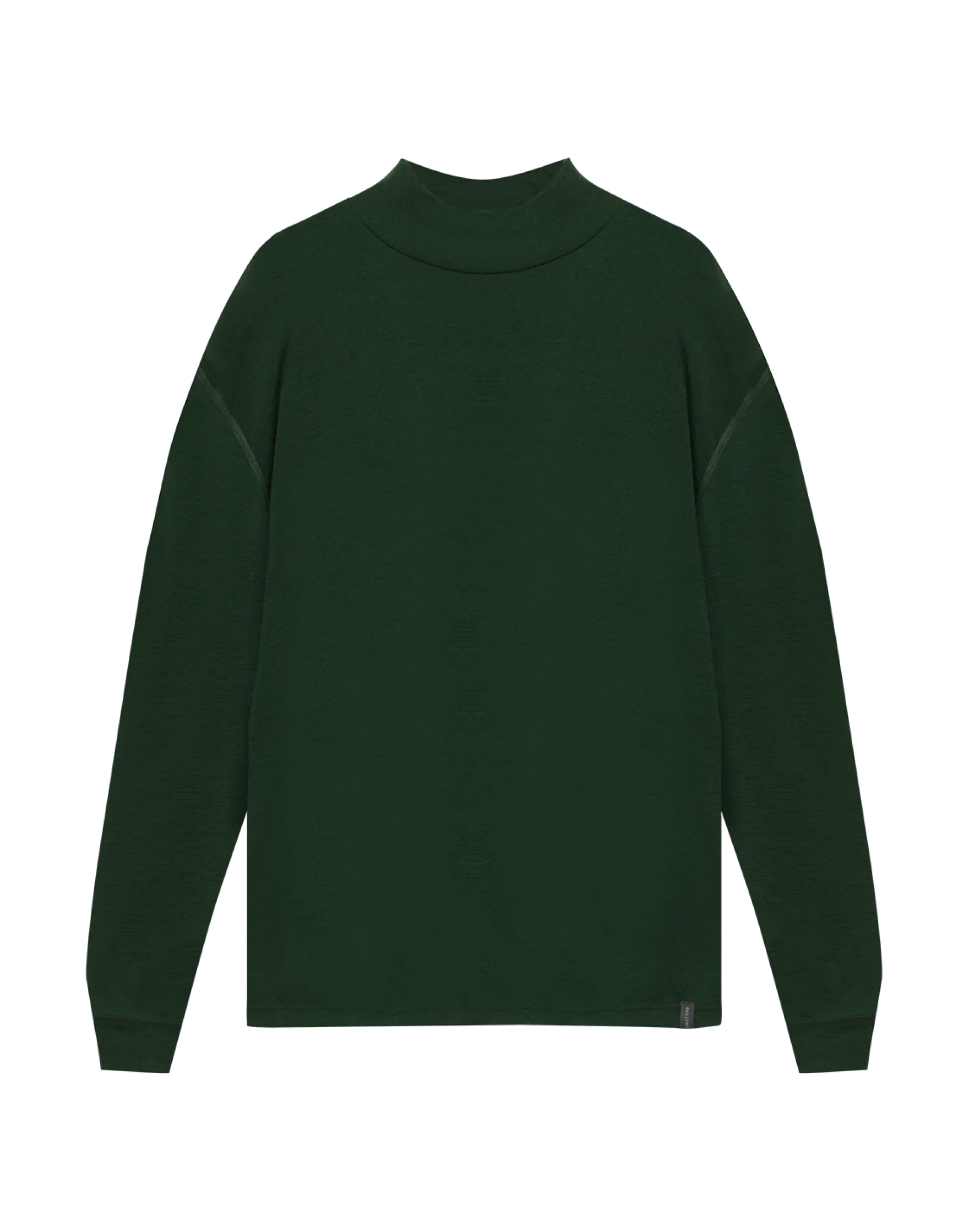 Plus size bluse med høj hals i merinould til kvinder