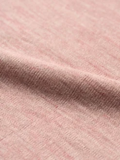 Plus size bluse med høj hals i merinould til kvinder