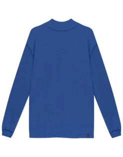 Plus size bluse med høj hals i merinould til kvinder