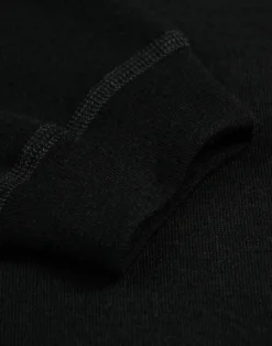 Plus size bluse med høj hals i merinould til kvinder