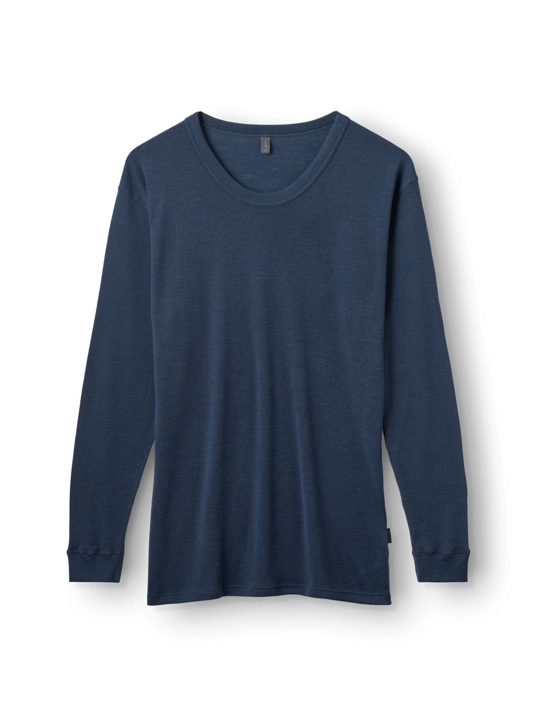 Plus size merinouldbluse med med lange ærmer til mænd