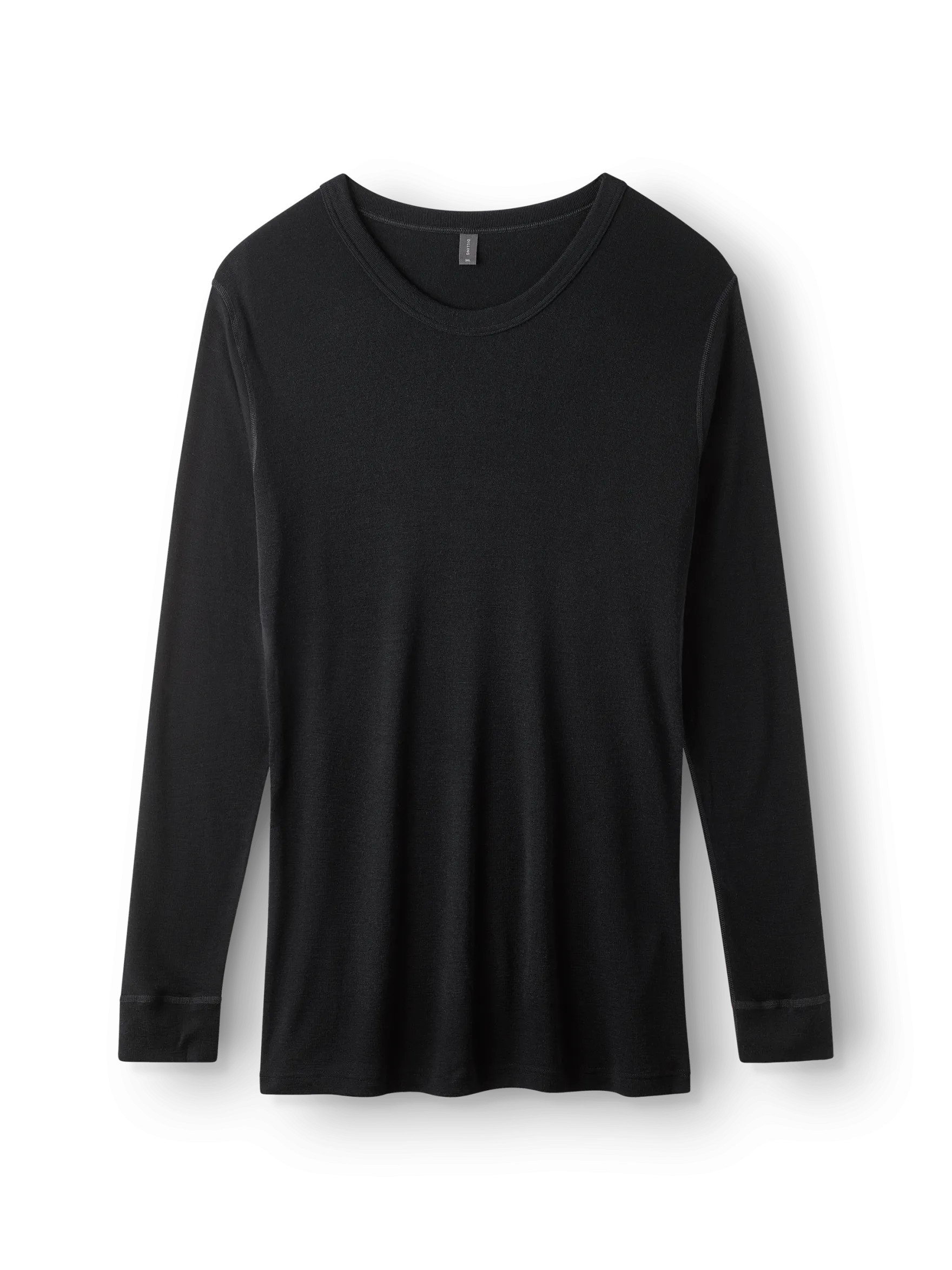 Plus size merinouldbluse med med lange ærmer til mænd