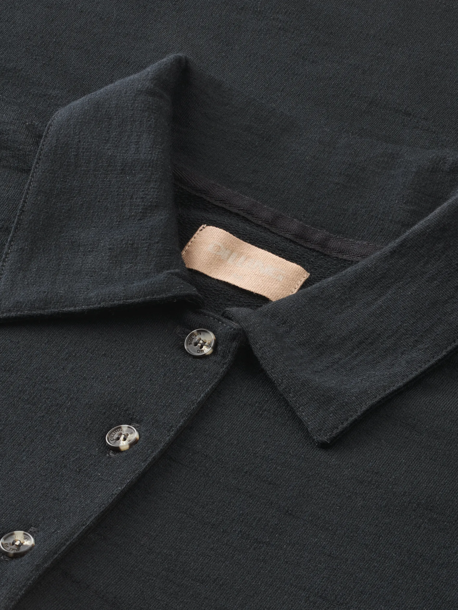 Polo sweatshirt i merinould til kvinder