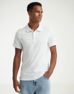 Polo-T-shirt i bomuld til mænd
